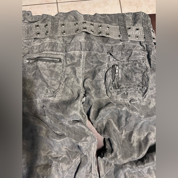 Johnny Was Pete & Greta  Stylish Women's Gray Cargo Pants - Picture 9 of 10